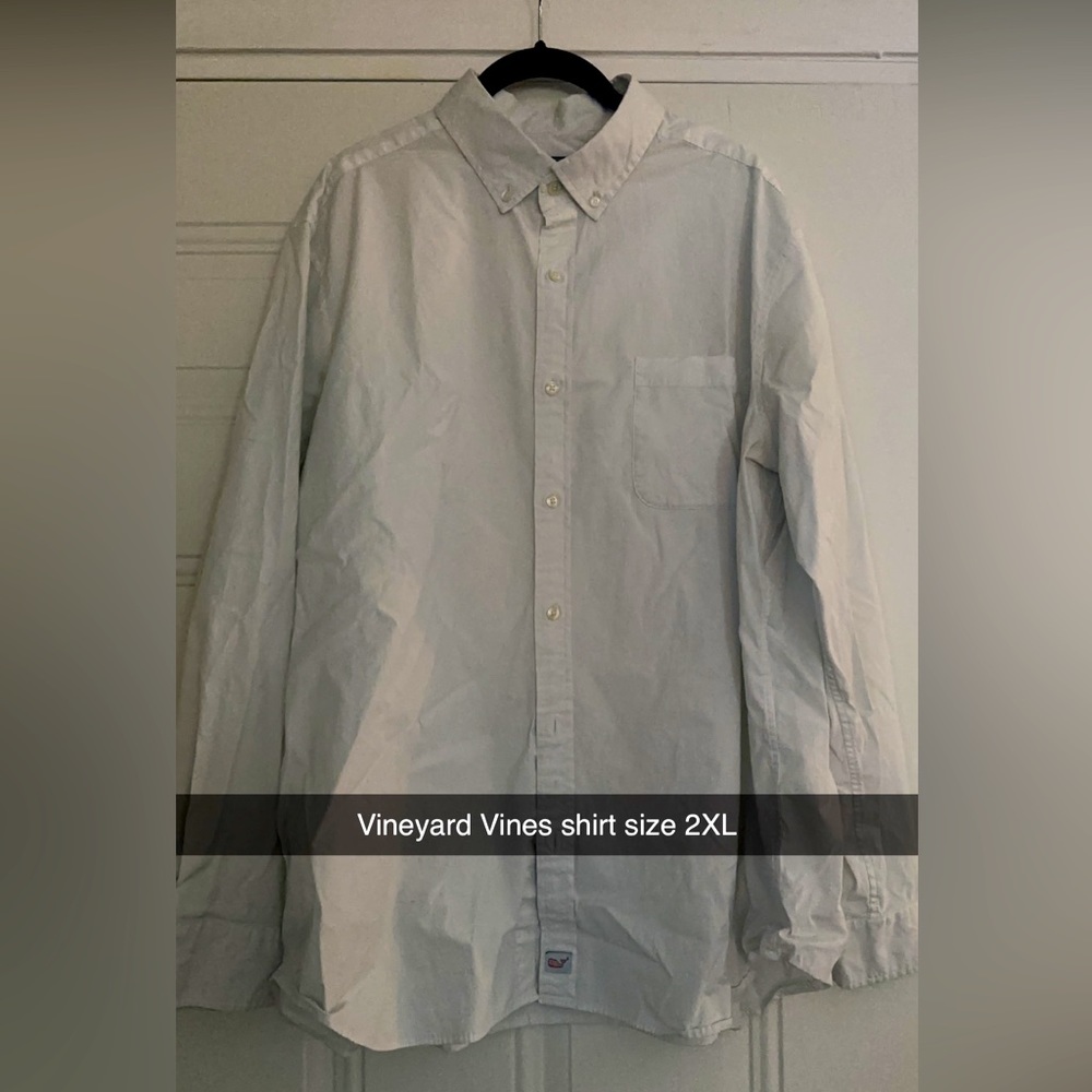 Vineyard Vines Performance Classic Fit Murray Shirt Mens Size 2XL solid white